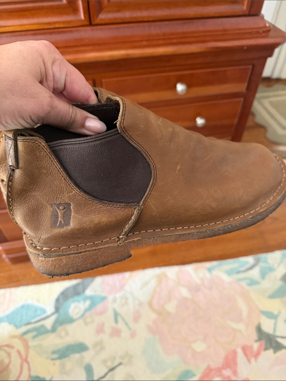 Baffin Men's Brown Leather Slip-On Chelsea Boot Size 11